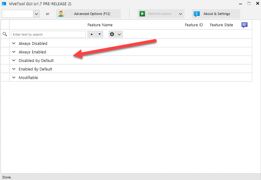 ViVeTool: Windows-Funktionen gezielt aktivieren und steuern 15 ViveTool - Feature mit der GUI aktivieren