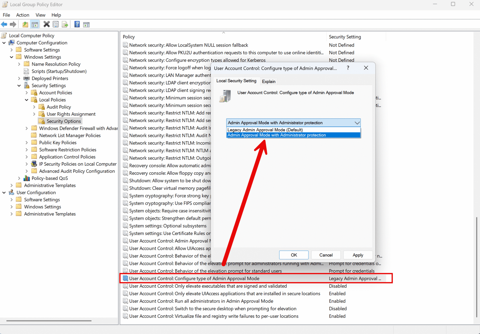 Administrator Protection in Windows 11 – Mehr Sicherheit für lokale Administratoren 14 Administrator Protection Windows 11 - Admin Approval Mode mit Administratorenschutz aktivieren