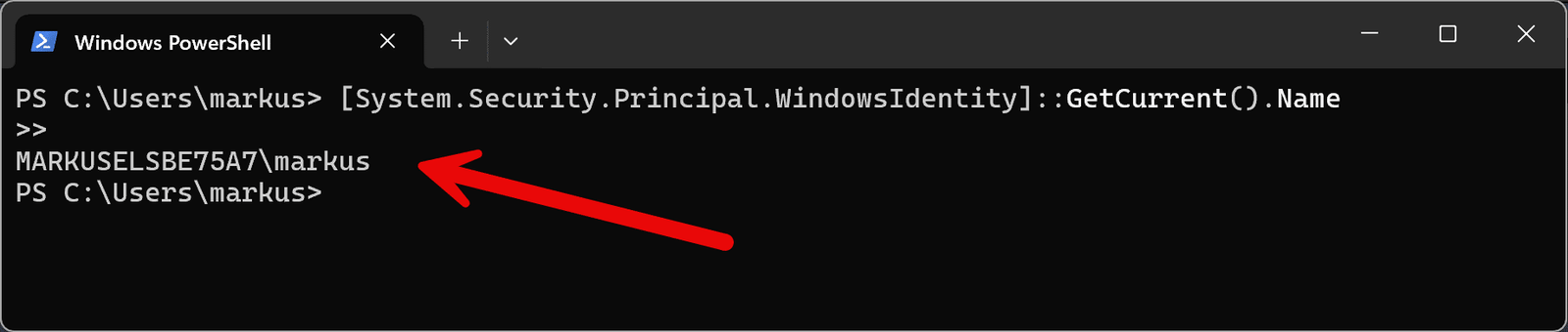 PowerShell: Wer bin ich? Alternativen zu whoami in der PowerShell. 14 PowerShell whoami – Alternative 1