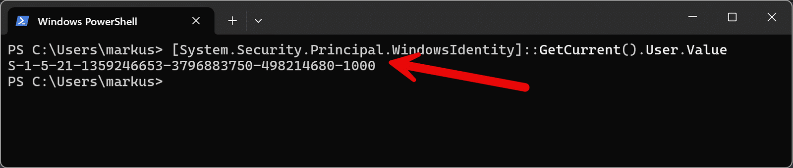 PowerShell: Wer bin ich? Alternativen zu whoami in der PowerShell. 17 Windows Benutzer SID auslesen