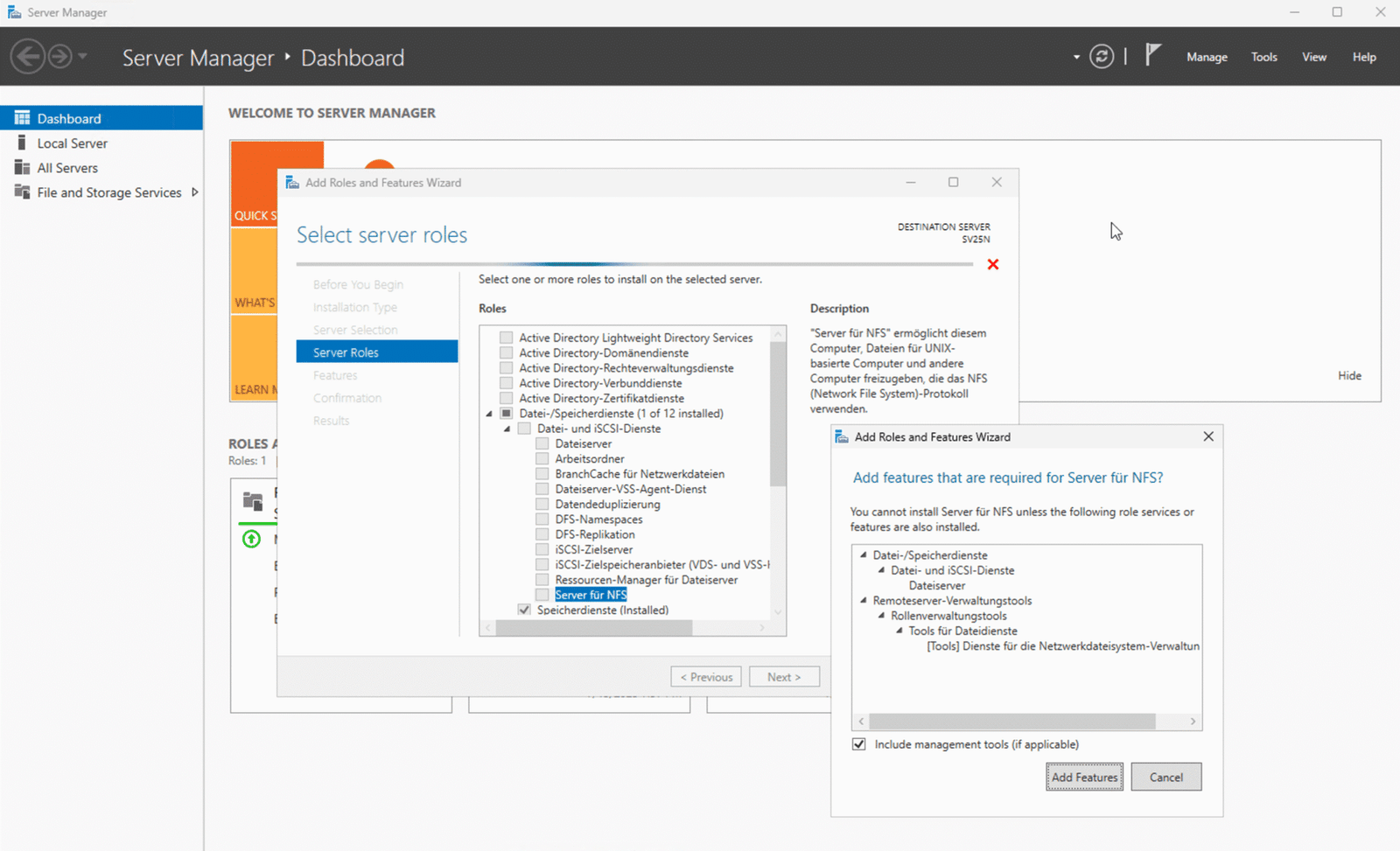 NFS Windows Server einrichten – Anleitung für Windows Server 2025 13 NFS Windows Server Installation