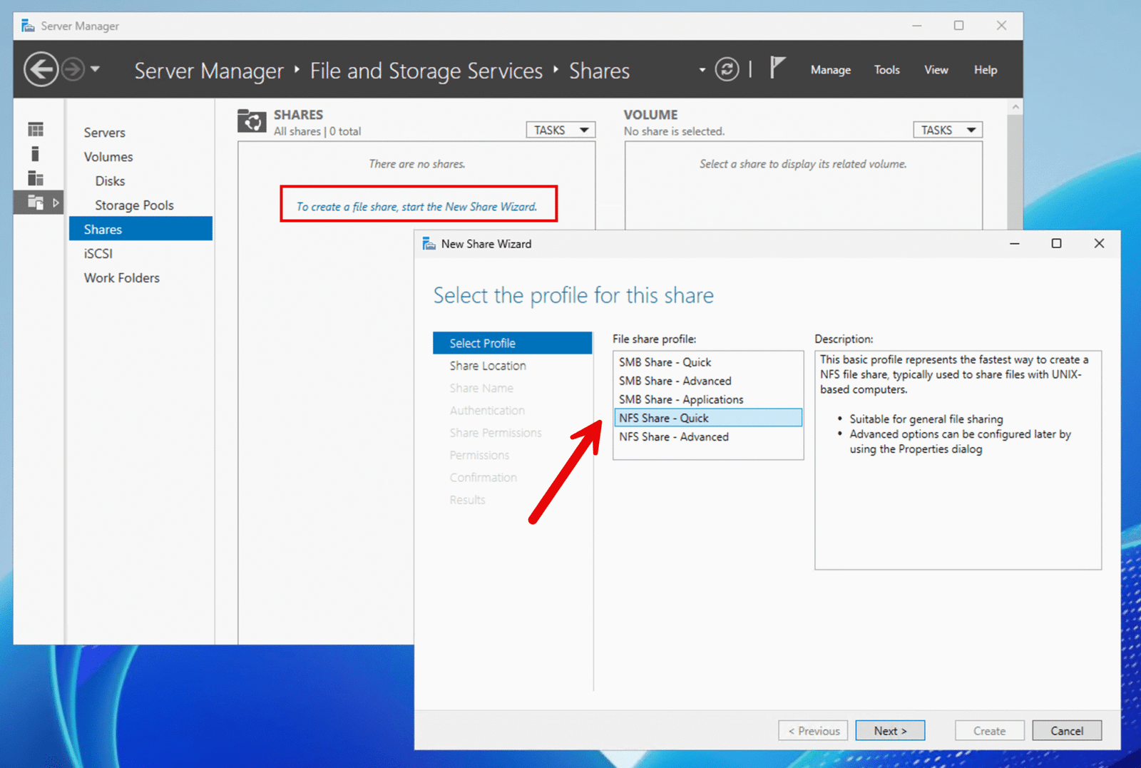 NFS Windows Server einrichten – Anleitung für Windows Server 2025 14 NFS Windows Server - NFS Share erstellen
