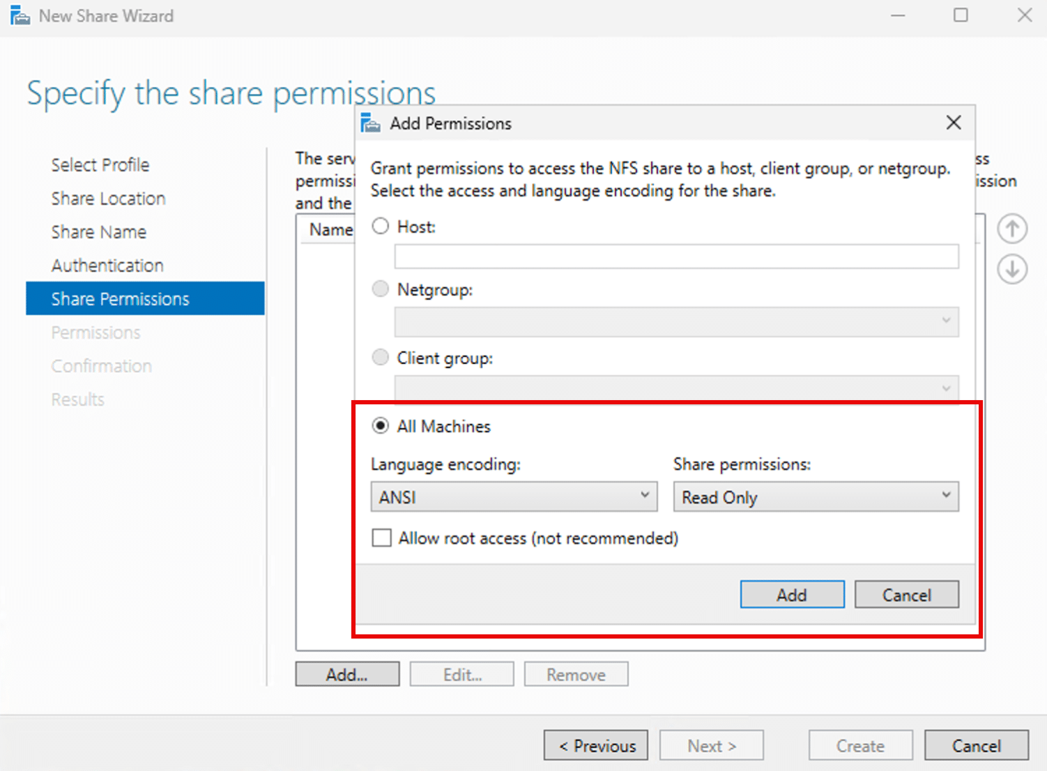 NFS Windows Server einrichten – Anleitung für Windows Server 2025 17 NFS Windows Server Permissions