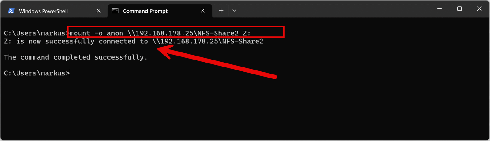 NFS-Share unter Windows einbinden – so geht’s! 14 nfs windows mount - NFS Share einbinden