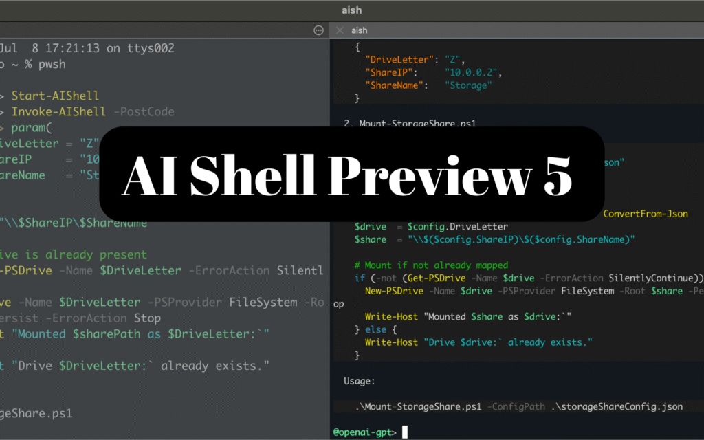 AI Shell Preview 5