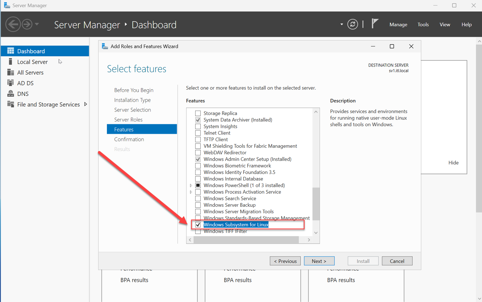 Linux-Subsystem (WSL) unter Windows Server 2025 installieren 13 Linux-Subsystem auf Server 2025 installieren