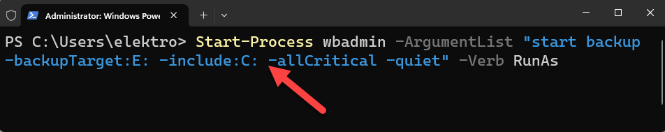 Festplatte klonen vor dem Windows 11 Upgrade - so sicherst du dein System richtig 3 Festplatte klonen mit dem Bordmittel wbadmin