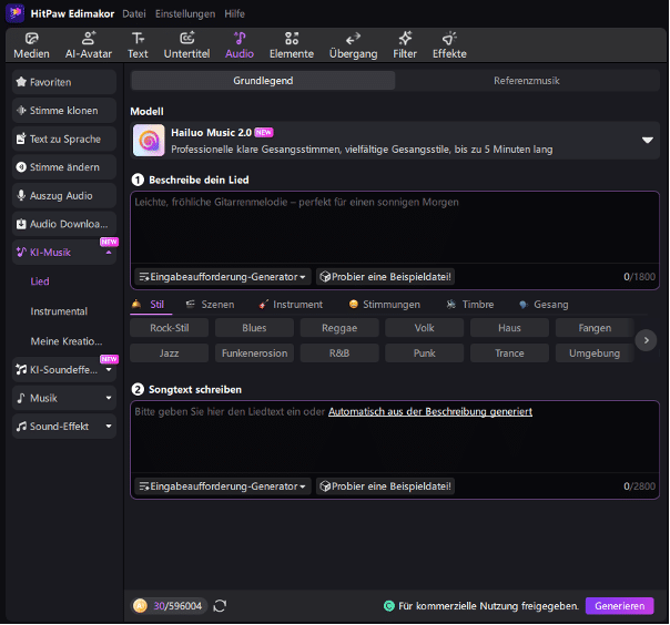 KI-Musik-Generator Deutsch: Eigene Musik in einem Klick mit Edimakor 13 image 9